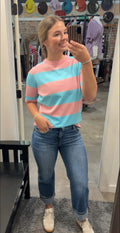 Cotton Candy Stripe Top