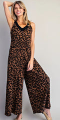 Leopard Ribbed Romper