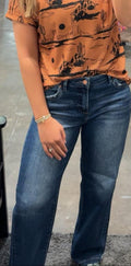 Megan Dark Wash Straight Legg Jean