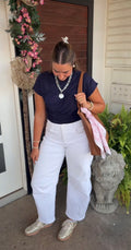 Soft Navy Top