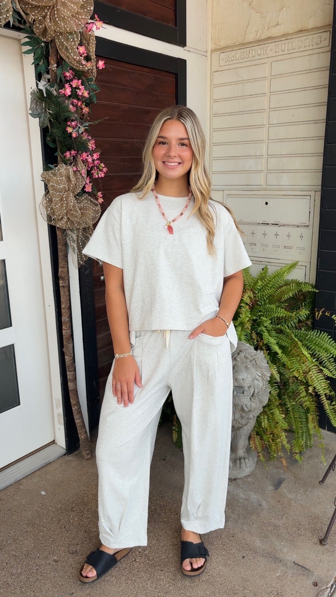 Gray lounge set
