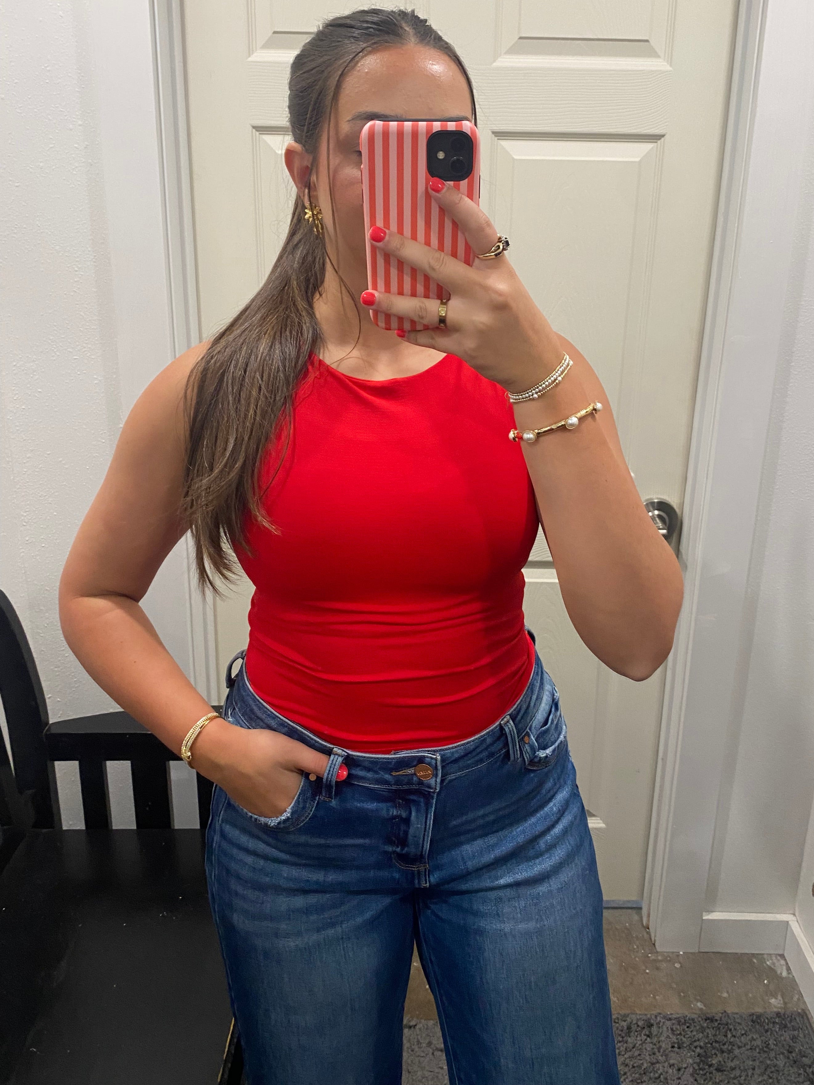 Red Sleek Tank