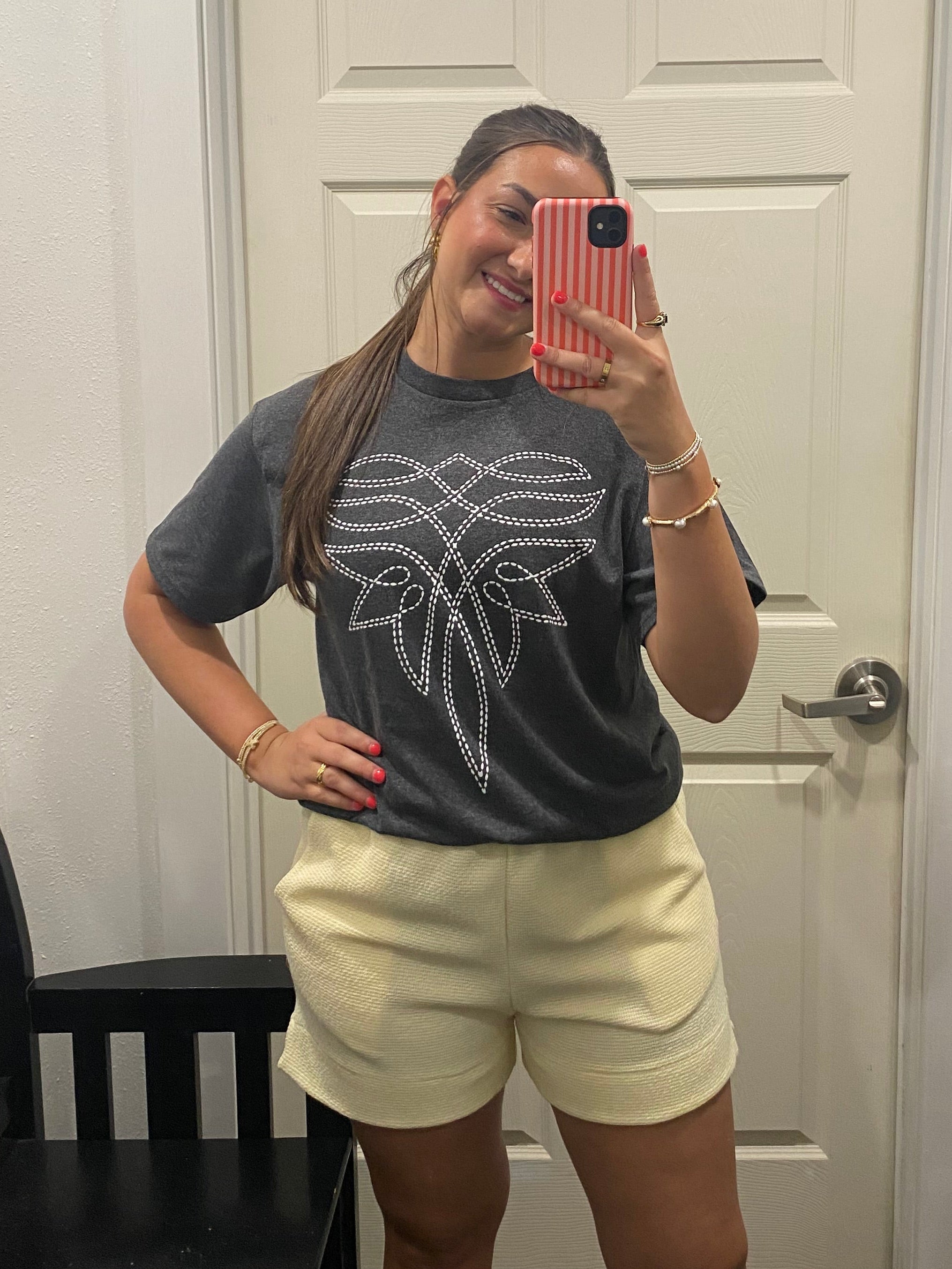 Butter Yellow Textured Comfy Shorts