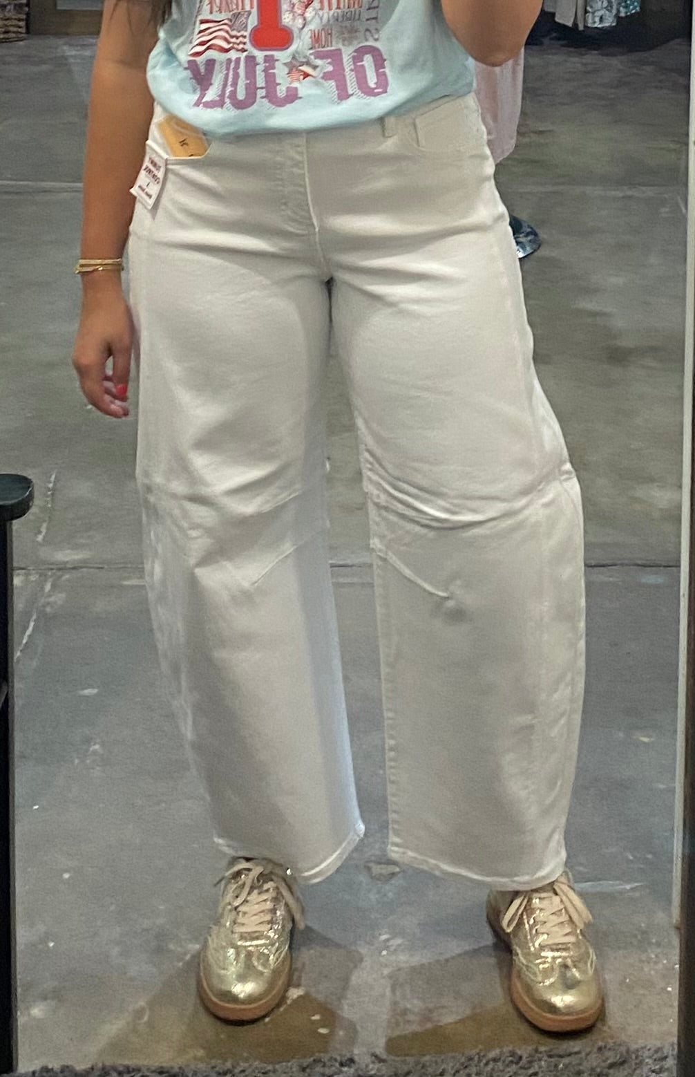 Risen X Tummy Control Barrel Jeans