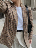 Brown Plaid Blazer