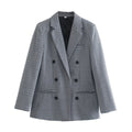 Black & White Plaid Blazer