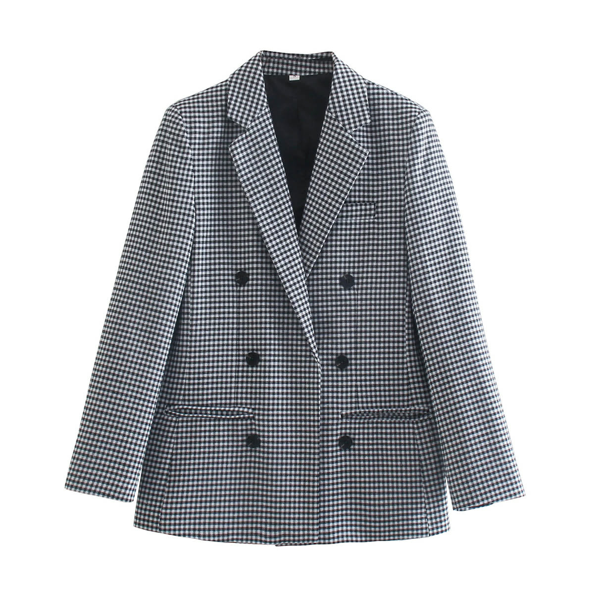 Black & White Plaid Blazer