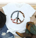 Americana Peace Sign Graphic Tee